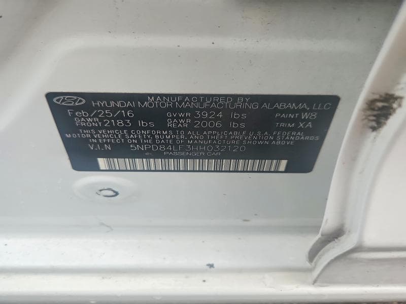 2017 HYUNDAI ELANTRA SE 13