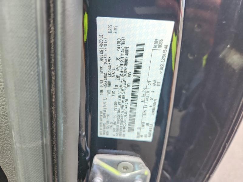 2018 FORD ESCAPE SEL 14