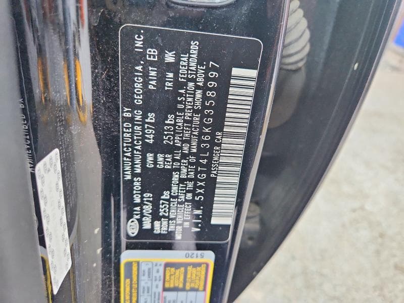 2019 KIA OPTIMA LX 12