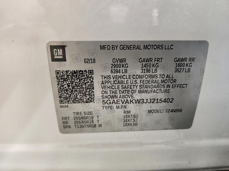 2018 BUICK ENCLAVE ESSENCE 13