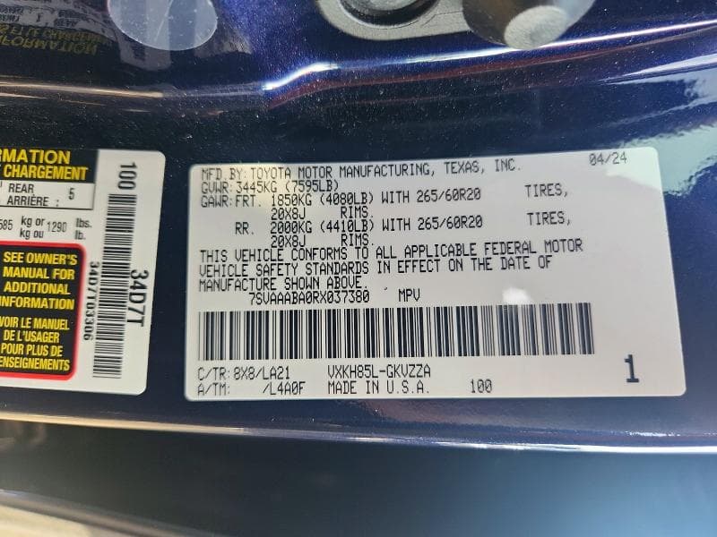 2024 TOYOTA SEQUOIA PLATINUM 14