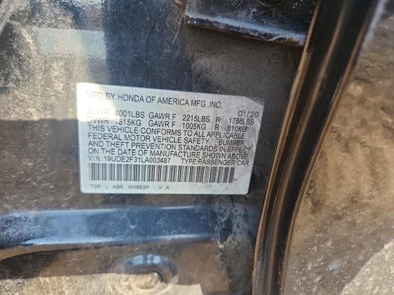 2020 ACURA ILX 12