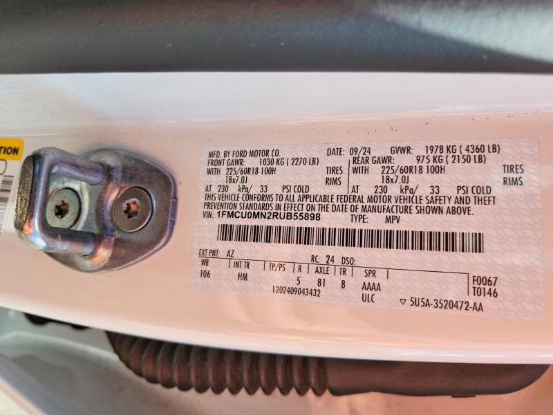 2024 FORD ESCAPE ST LINE 13