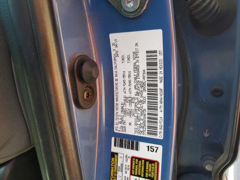 2019 TOYOTA TACOMA SR5 V6 12