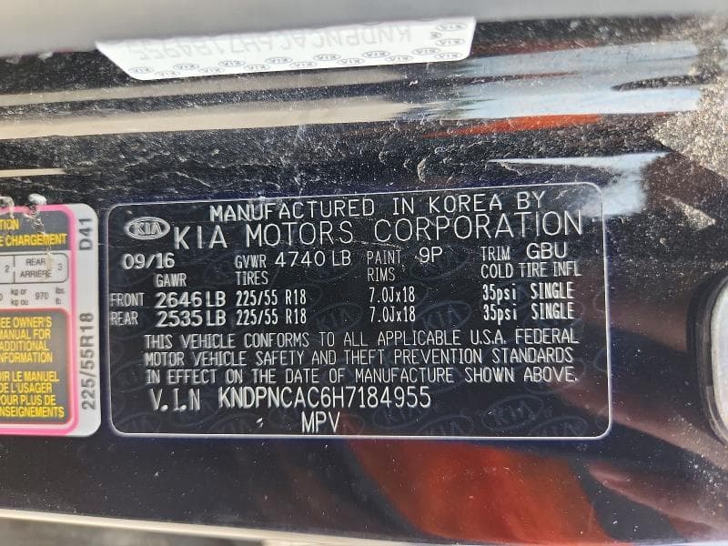 2017 KIA SPORTAGE EX 13