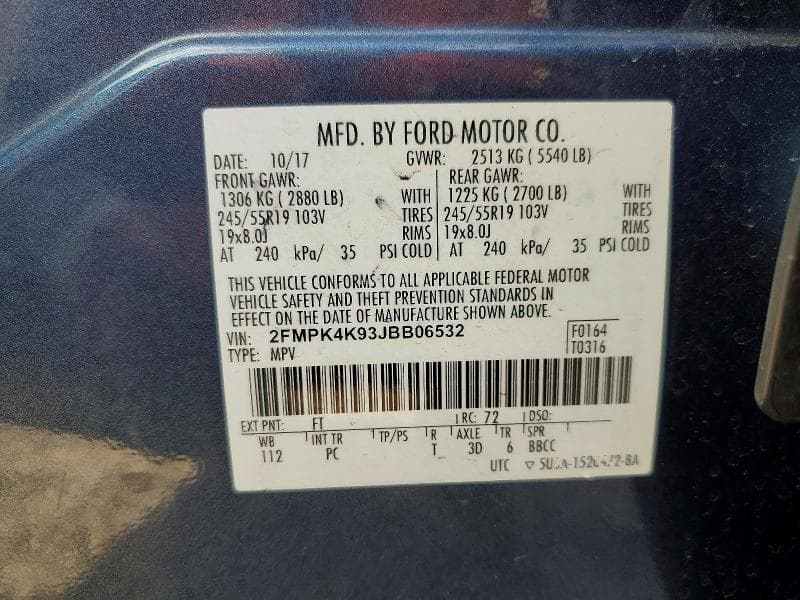 2018 FORD EDGE TITANIUM 13