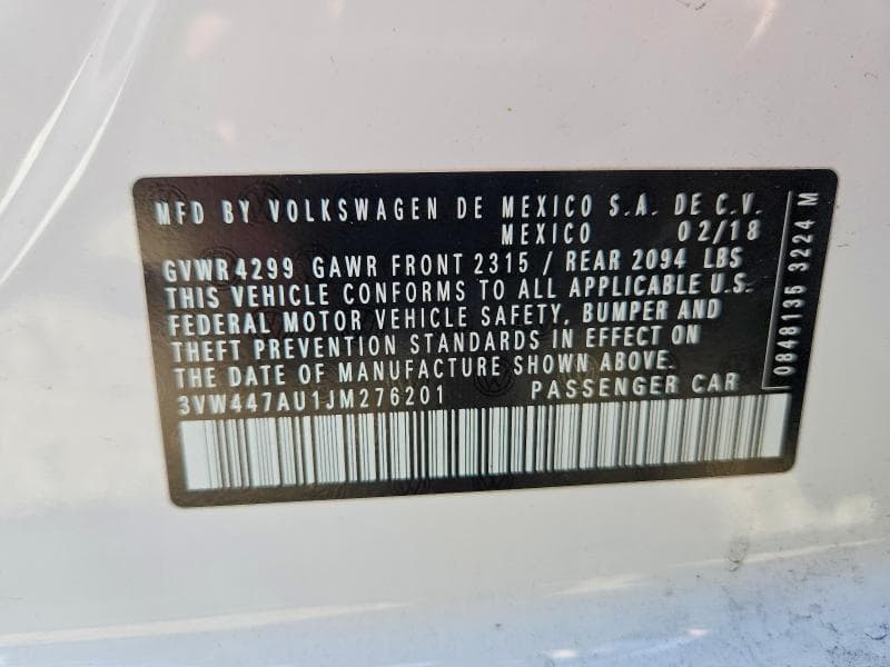 2018 VOLKSWAGEN GTI S/SE 12