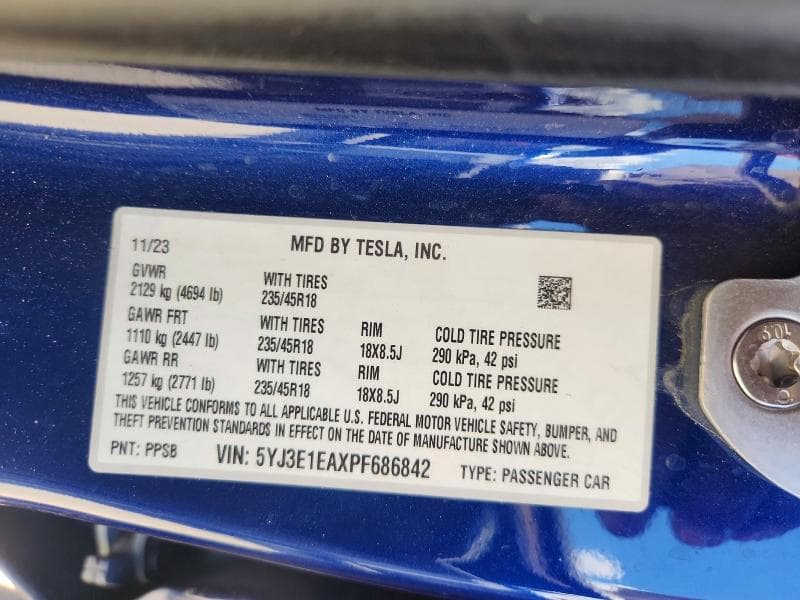 2023 TESLA MODEL 3 13