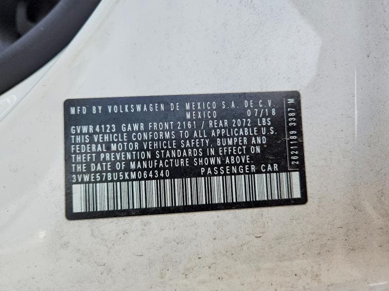 2019 VOLKSWAGEN JETTA SEL 12
