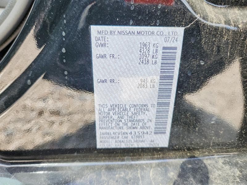 2024 NISSAN ALTIMA SR 13