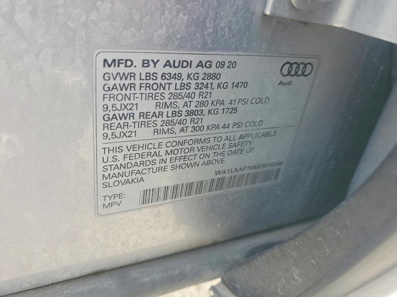 2021 AUDI Q7 PREMIUM PLUS 13