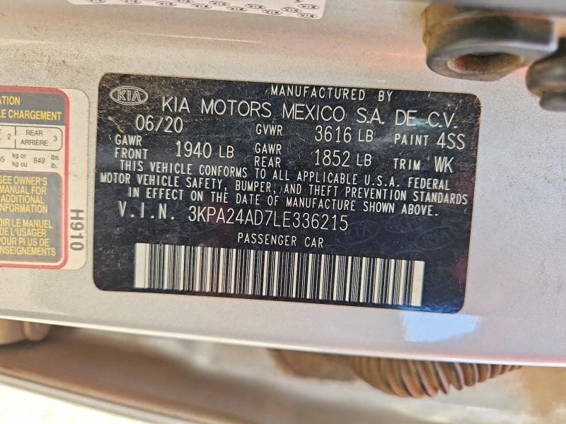 2020 KIA RIO S 13