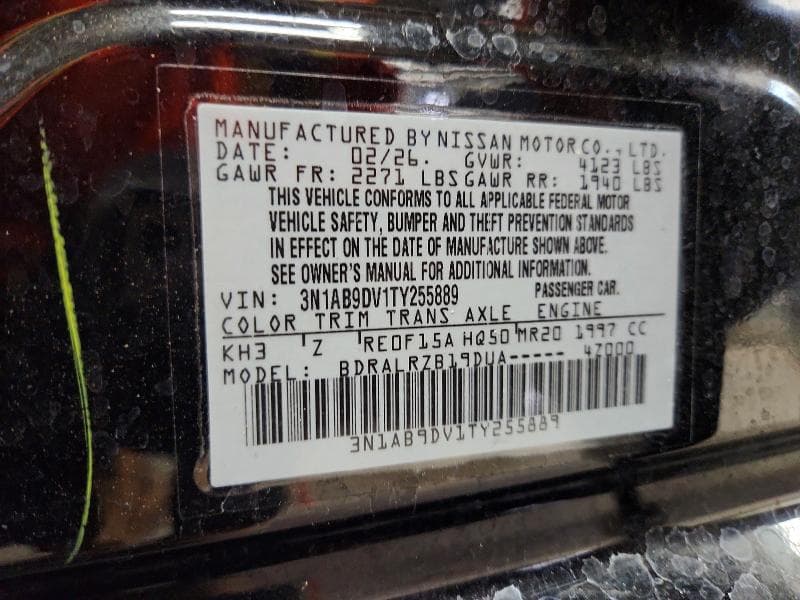 2026 NISSAN SENTRA SR 13
