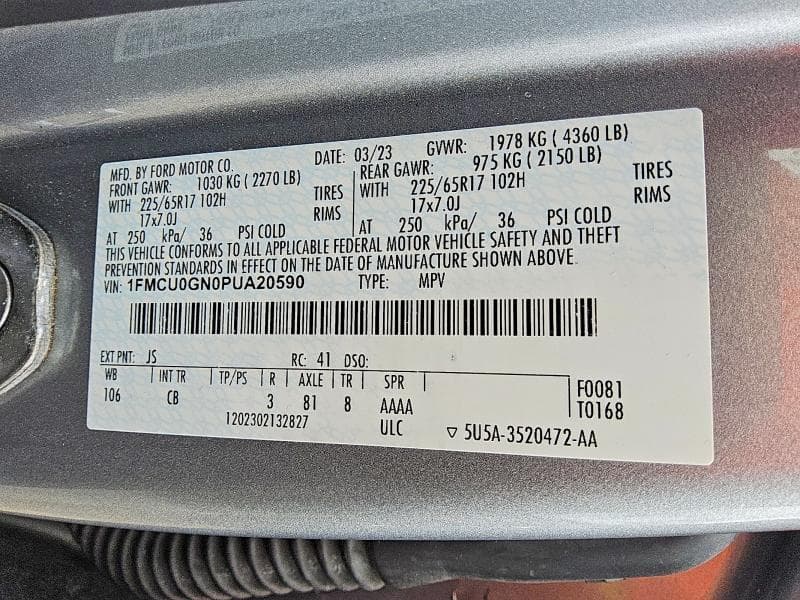 2023 FORD ESCAPE ACTIVE 12