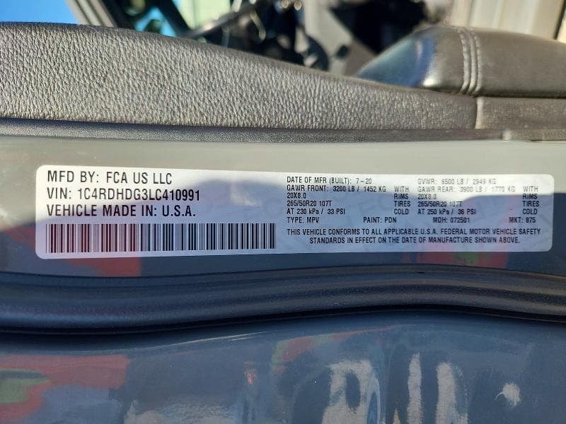 2020 DODGE DURANGO GT 14