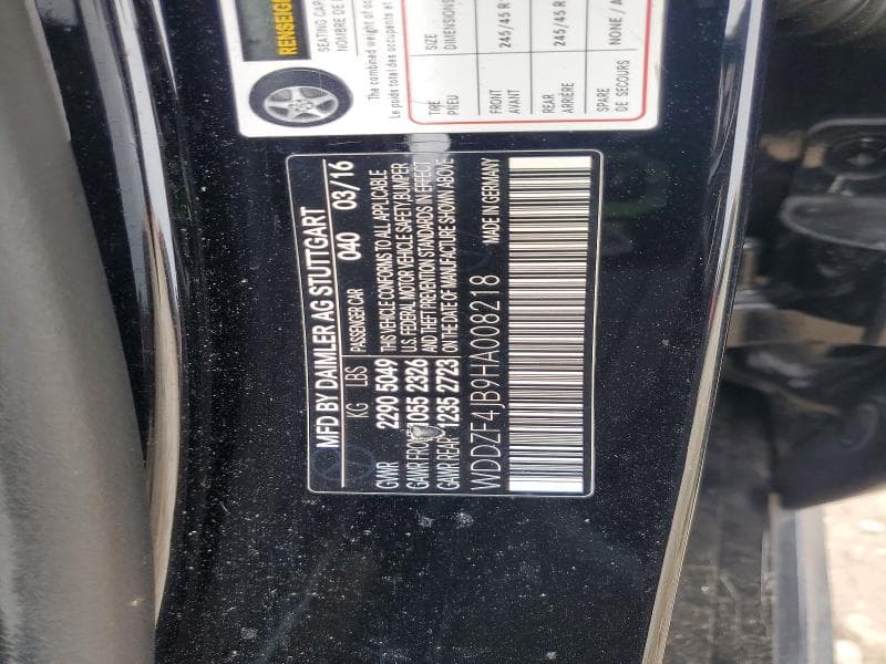 2017 MERCEDES-BENZ E 300 12