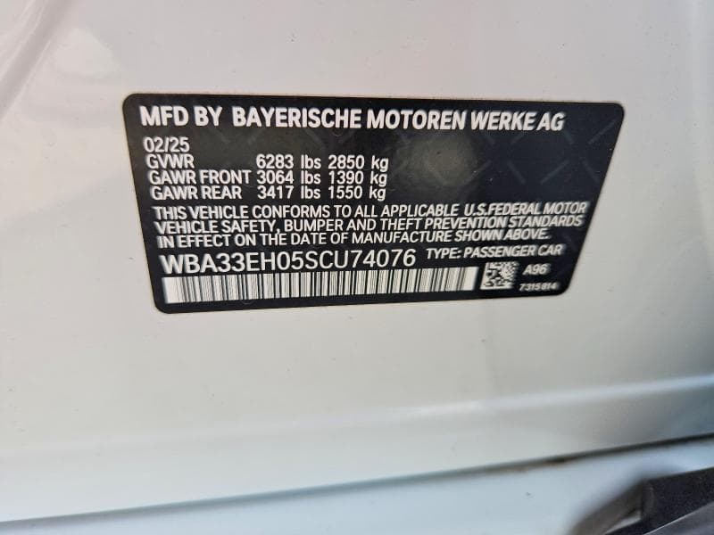 2025 BMW 740 XI 12