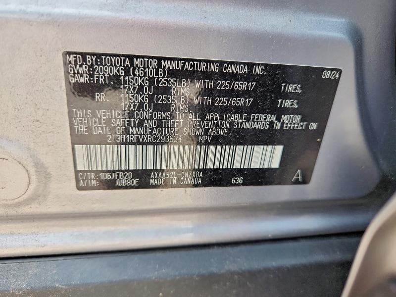 2024 TOYOTA RAV4 LE 12