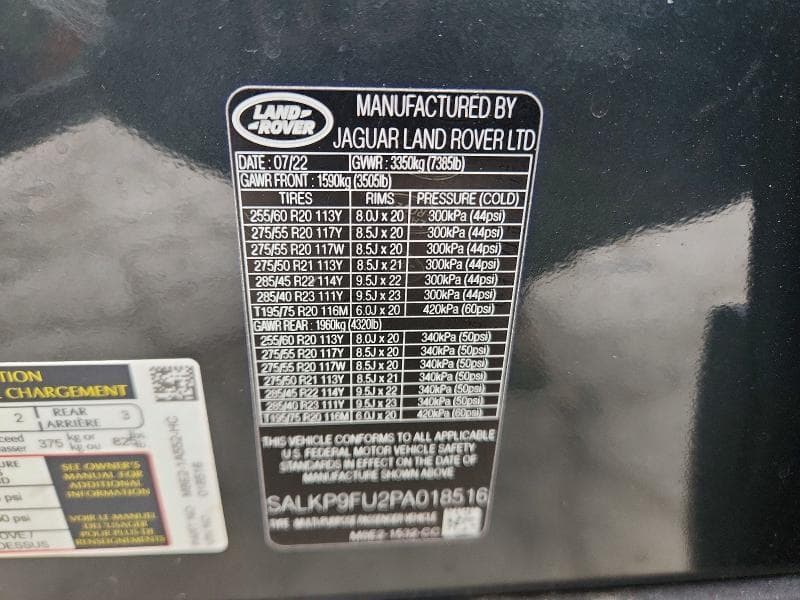2023 LAND ROVER RANGE ROVER SE 14