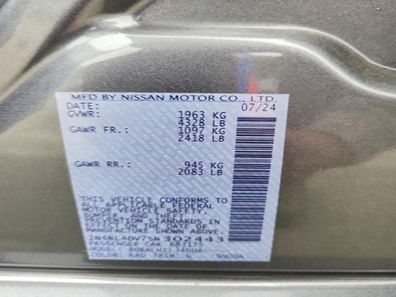 2025 NISSAN ALTIMA SV 13