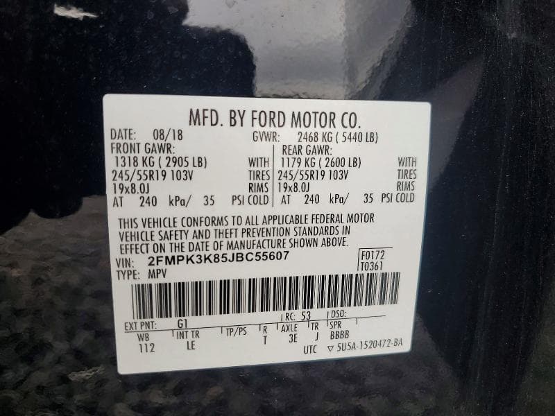 2018 FORD EDGE TITANIUM 14