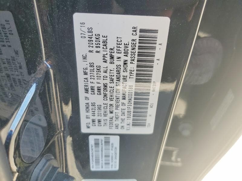 2017 ACURA TLX TECH 12