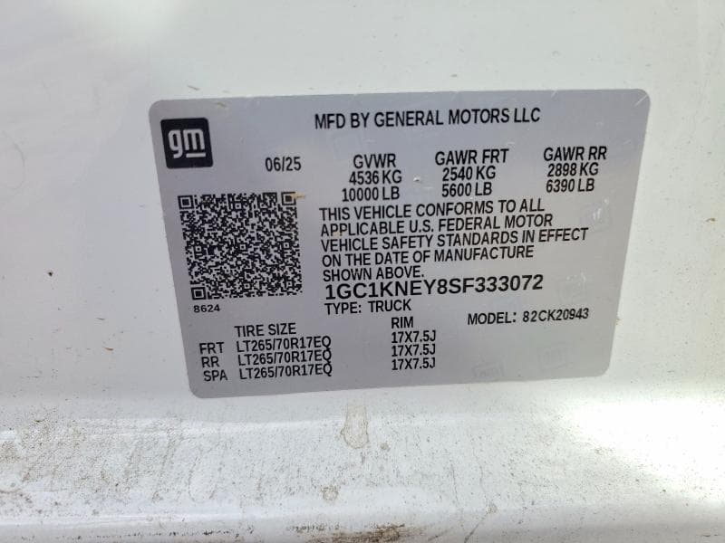 2025 CHEVROLET SILVERADO K2500 HEAVY DUTY LT 12