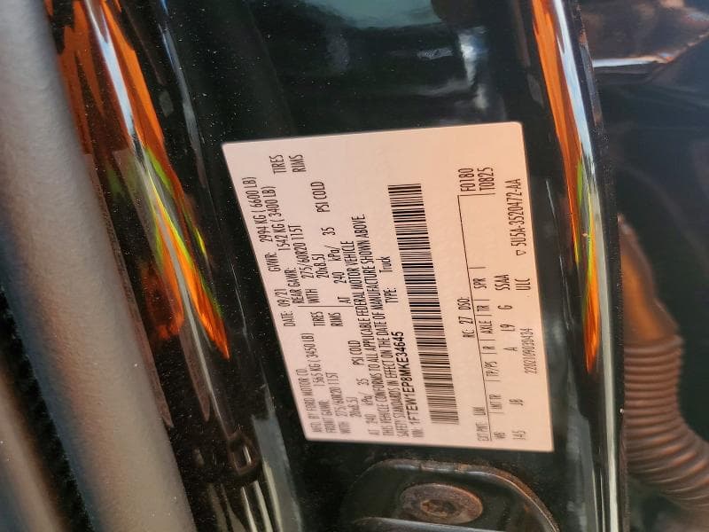2021 FORD F150 SUPERCREW 12