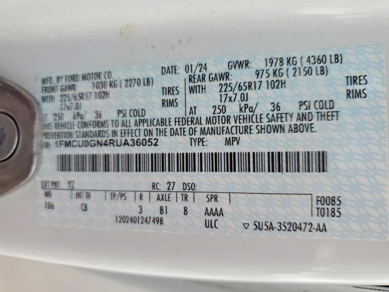 2024 FORD ESCAPE ACTIVE 13
