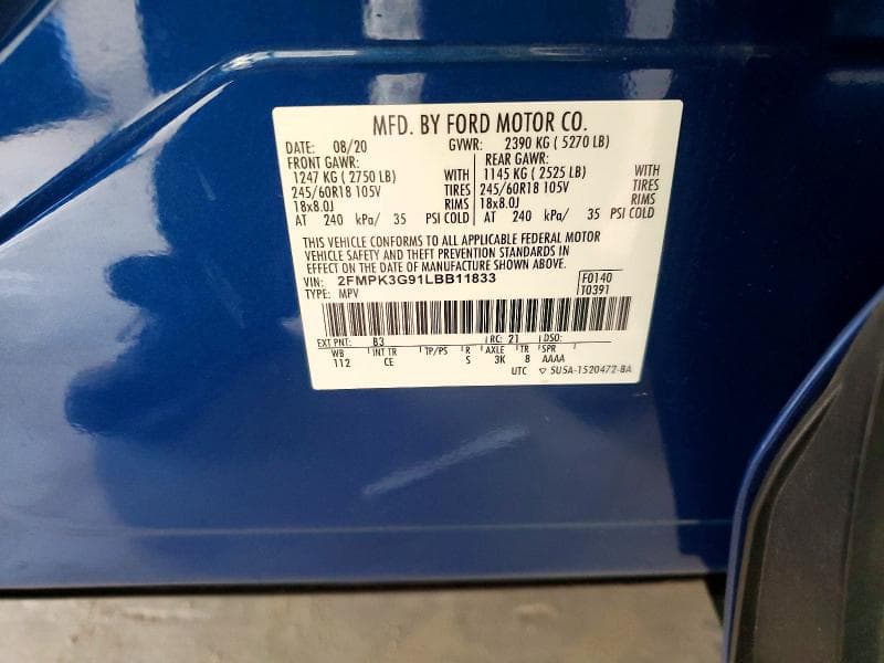 2020 FORD EDGE SE 13