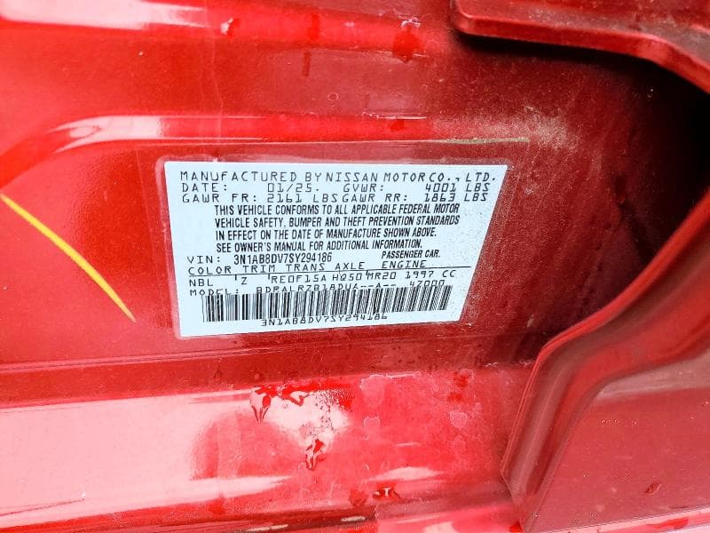 2025 NISSAN SENTRA SR 12