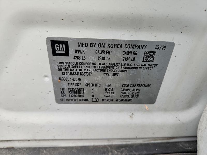 2020 BUICK ENCORE PREFERRED 13