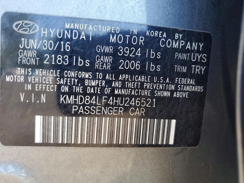 2017 HYUNDAI ELANTRA VALUE EDITION 12