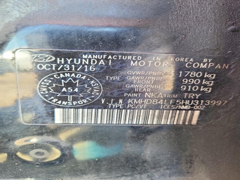 2017 HYUNDAI ELANTRA SE 12