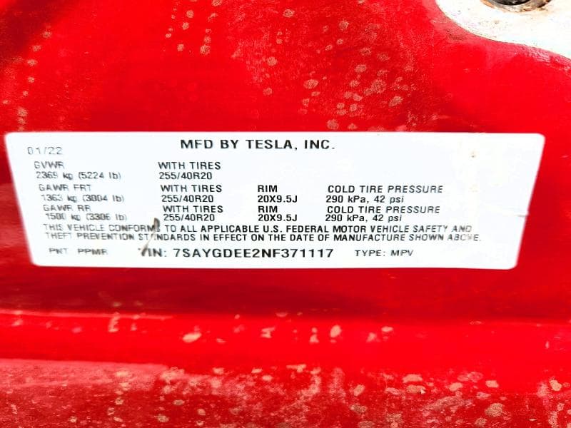 2022 TESLA MODEL Y 13