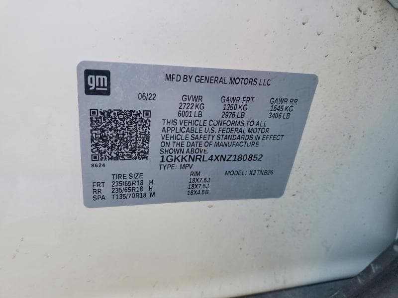 2022 GMC ACADIA SLE 13