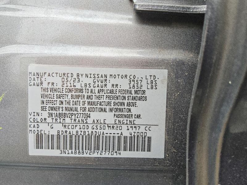 2023 NISSAN SENTRA S 13