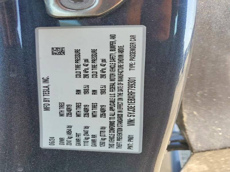 2024 TESLA MODEL 3 12