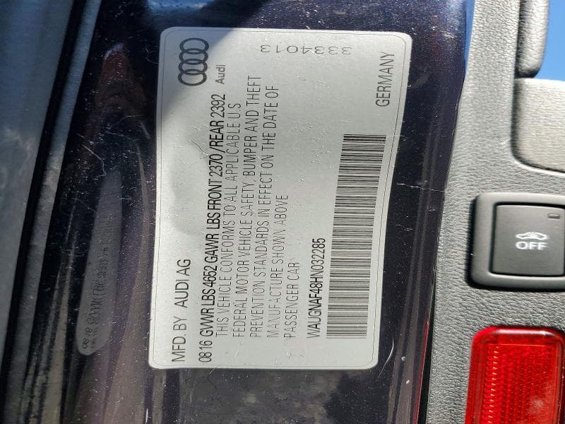 2017 AUDI A4 PREMIUM 12