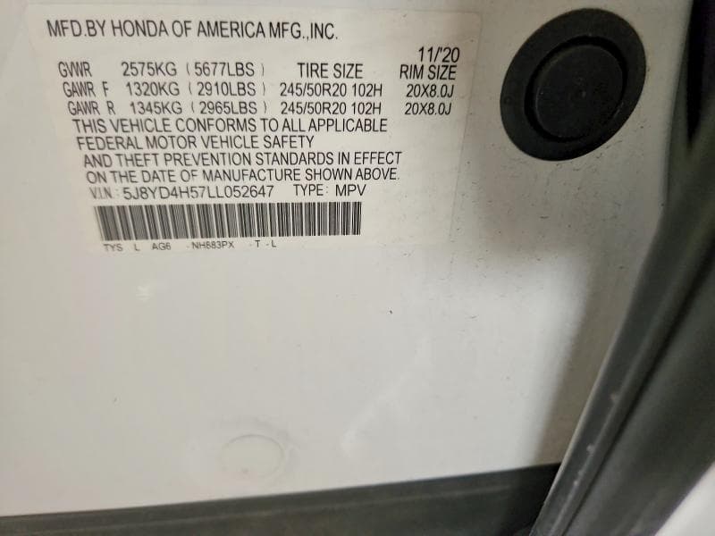 2020 ACURA MDX TECHNOLOGY 13
