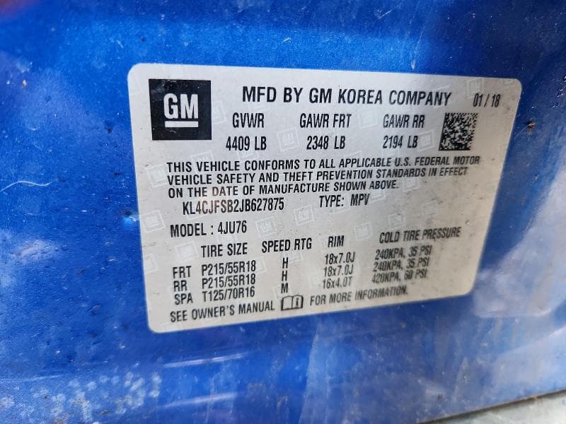 2018 BUICK ENCORE PREFERRED II 12