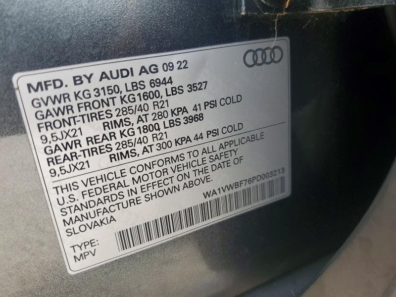 2023 AUDI SQ7 PRESTIGE 14