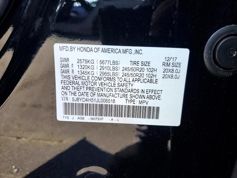 2018 ACURA MDX TECHNOLOGY 13