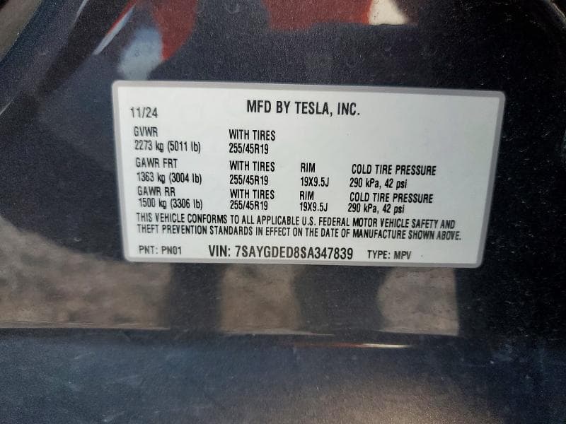 2025 TESLA MODEL Y 13