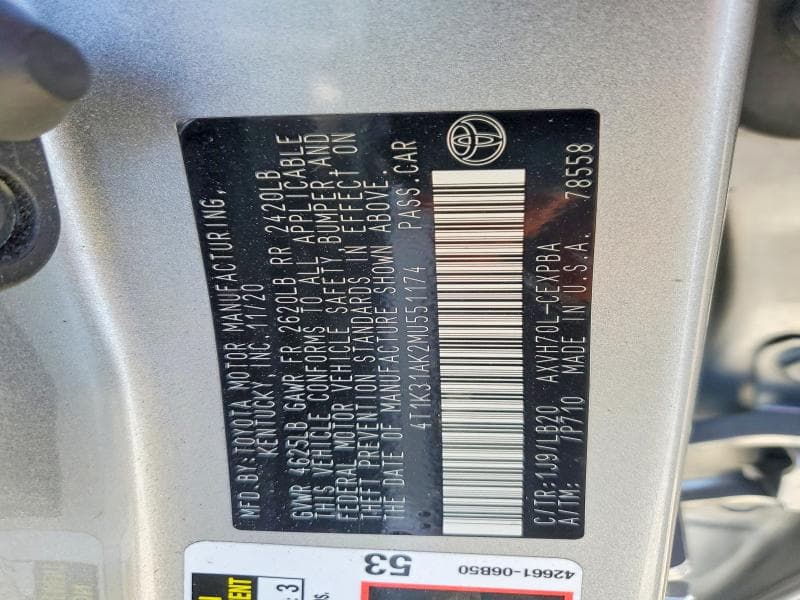 2021 TOYOTA CAMRY XSE 13