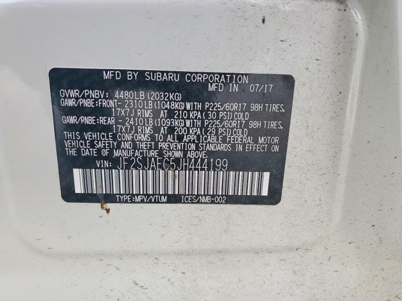 2018 SUBARU FORESTER 2.5I PREMIUM 14