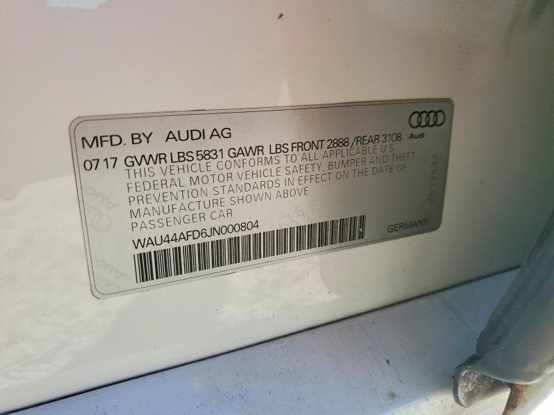 2018 AUDI A8 L QUATTRO 12