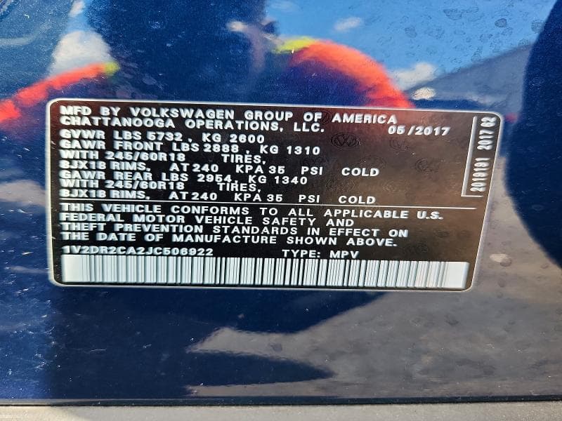 2018 VOLKSWAGEN ATLAS SE 13