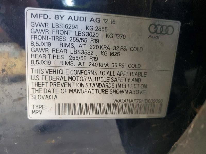 2017 AUDI Q7 PREMIUM 13