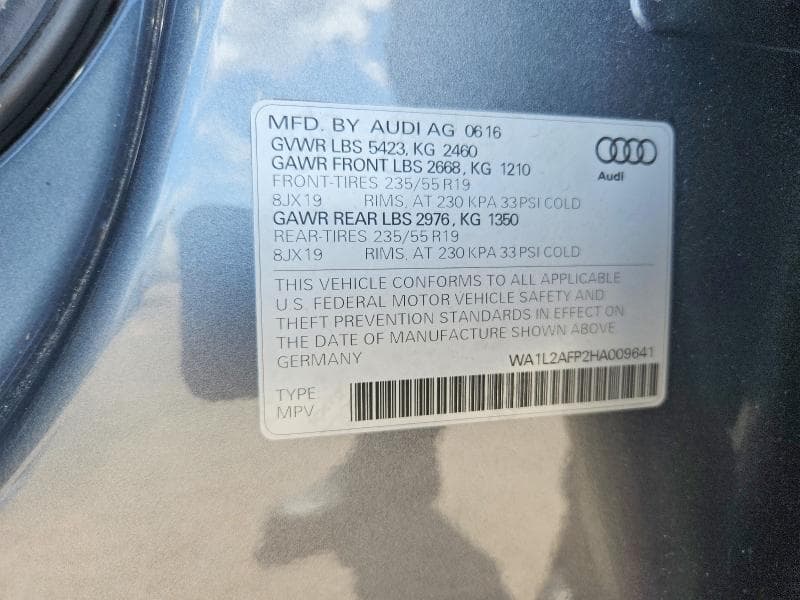 2017 AUDI Q5 PREMIUM PLUS 13